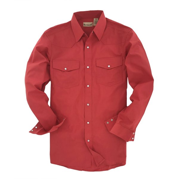 Backpacker Outback Western Shirt, Coral, Large BP-7052 Coral Large